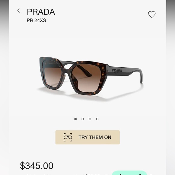 Prada Sunglasses SPR 24X Butterfly Shape with Frame Colour Havana - Picture 5 of 5